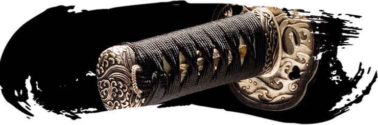 Tsuka tradicional con hishigami